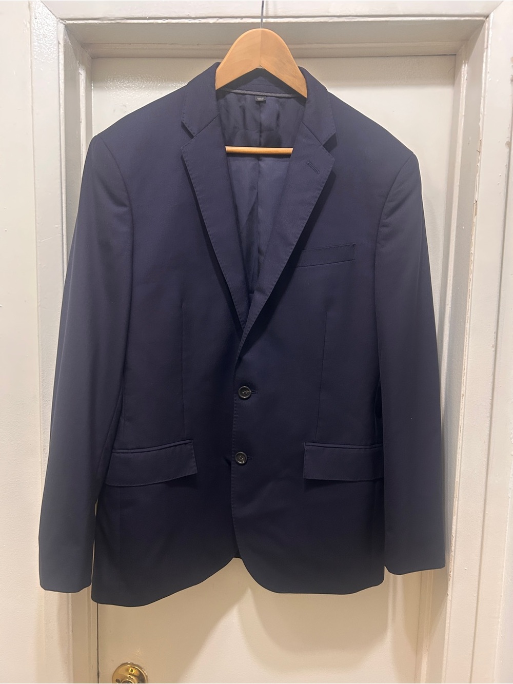 J.Crew Crosby Blazer 40R Navy Blue Loro Piana Italian Wool Sport Coat Jacket